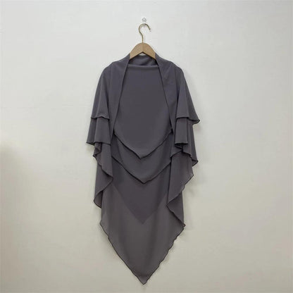 Ramadan Eid Chiffon Hijabs Long Khimar Prayer Clothes - DALI