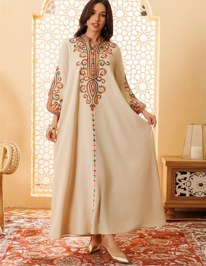 Ramadan Muslim Women's Embroidered Loose abaya Dresses For Women Gala