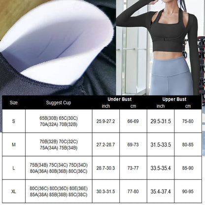 Shirts Long Sleeve Women Yoga Shirts Fitness Tops