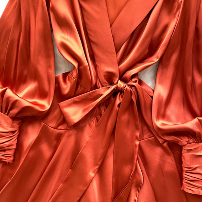 Women Senior Satin Sexy Dress 2025 New Fashion