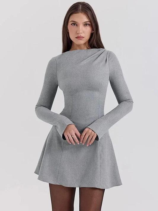 Elegant Slim Long Sleeve Dress - DALI