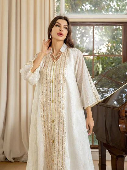 Fashion Abaya Chic And Elegant Women Evening Dress