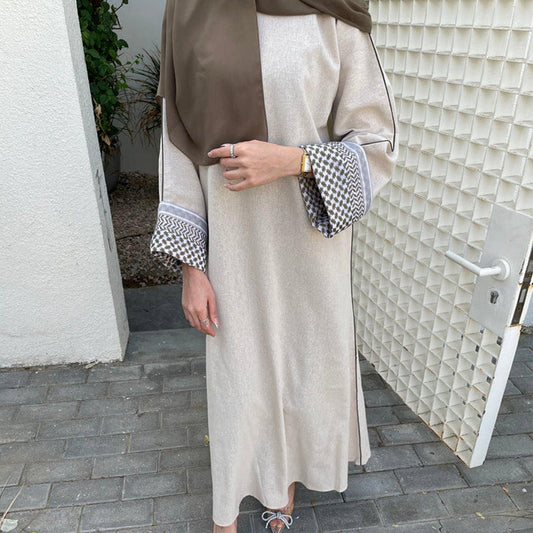 Middle East Turkey Dubai Stitching Series Elegant Dress - DALI
